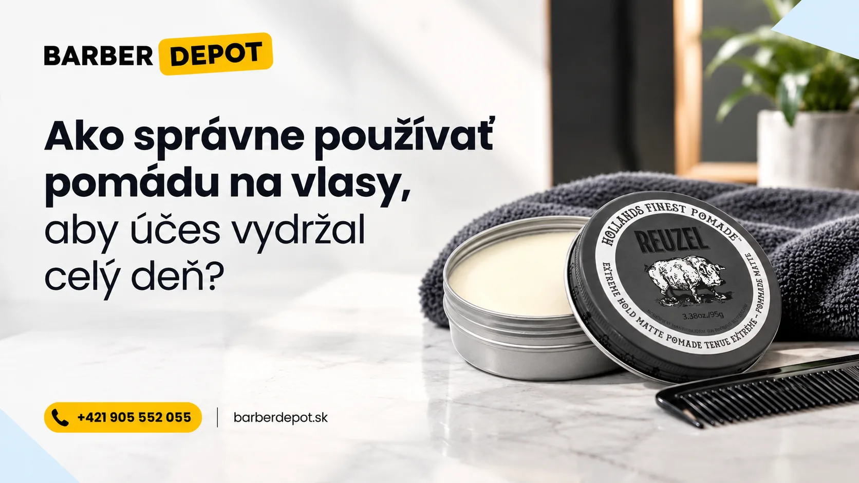 Ako správne používať pomádu na vlasy, aby účes vydržal celý deň?