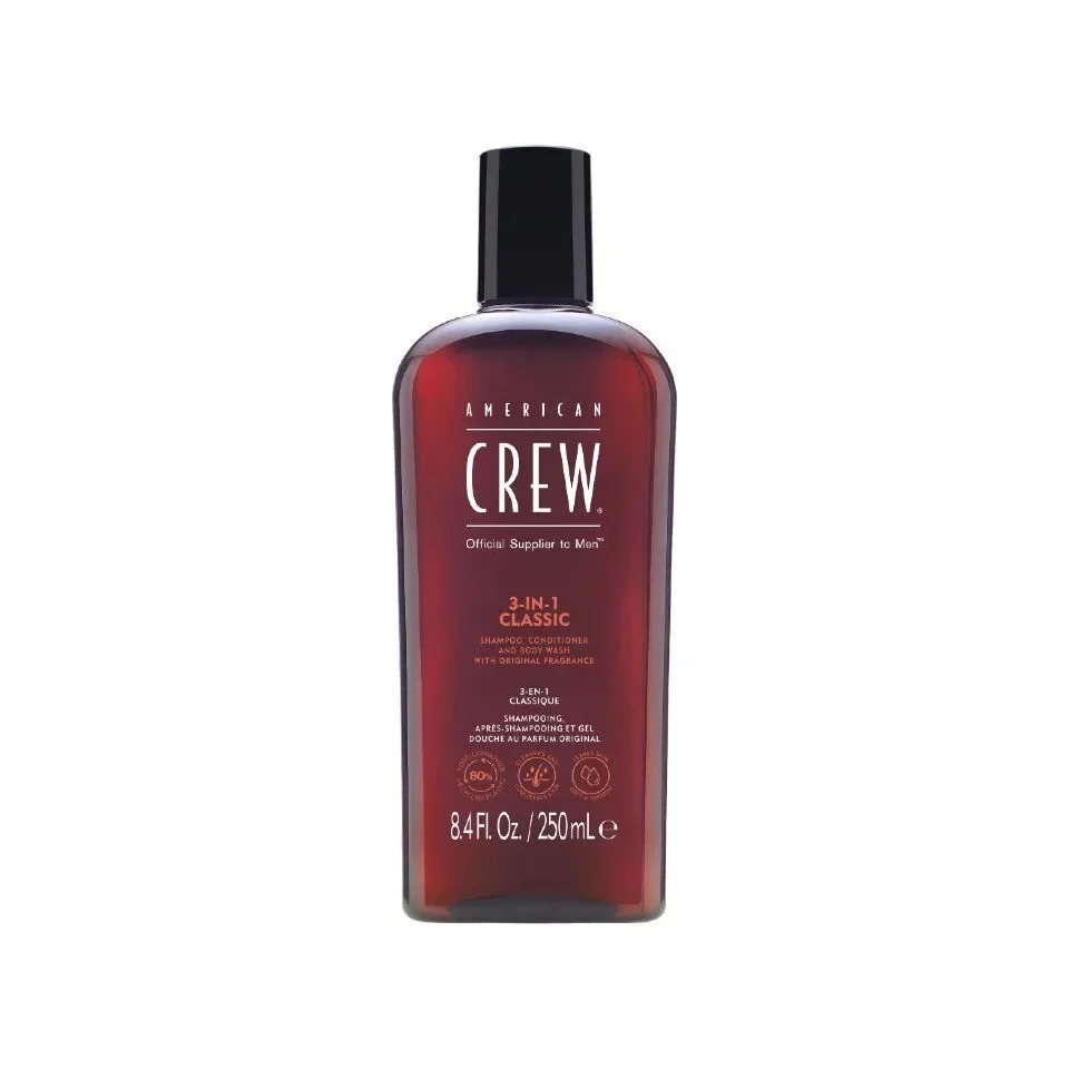 American Crew šampón 3in1 Tea tree shampoo, conditioner, body wash, 250 ml