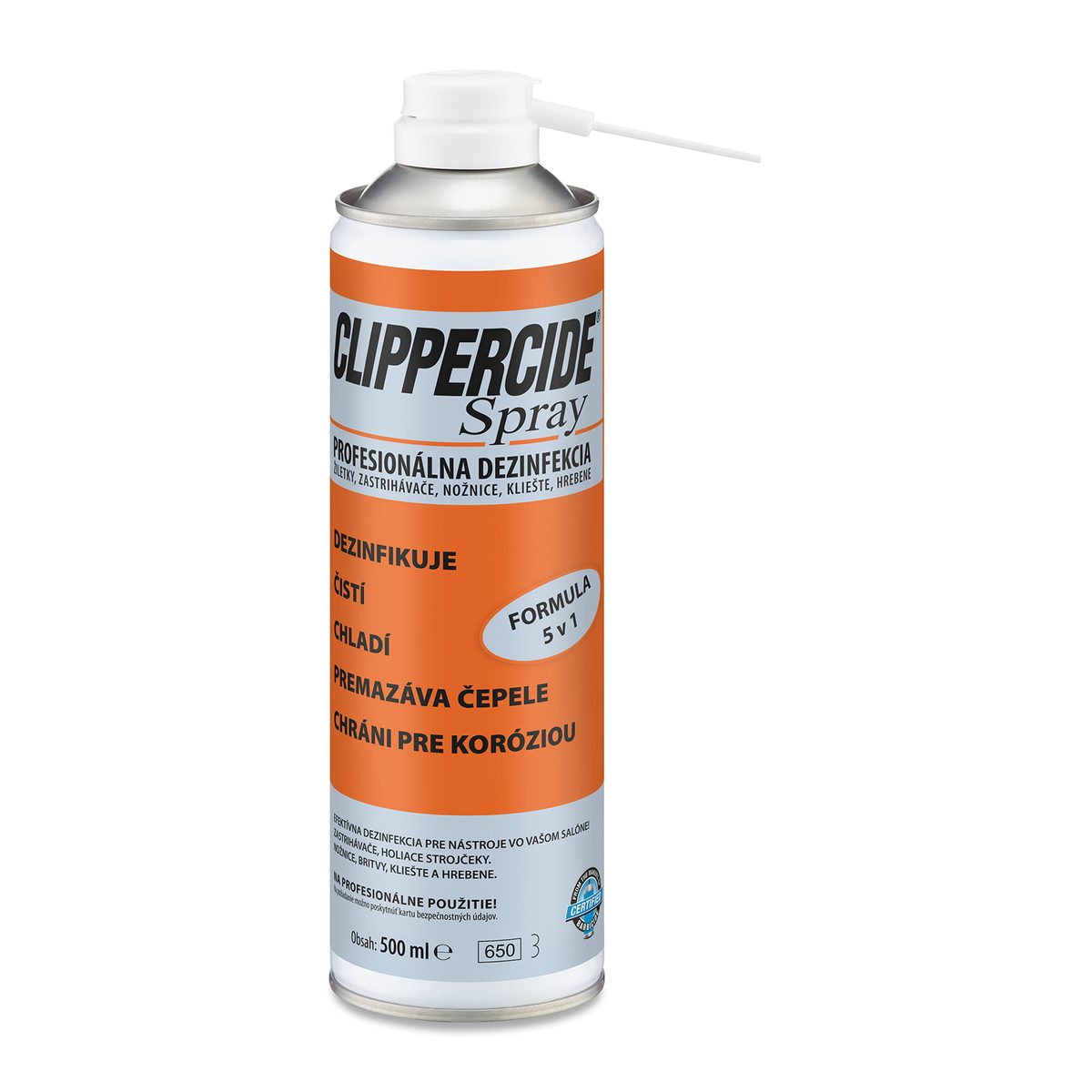 CLIPPERCIDE čistiaci sprej na strojčeky 5v1 500 ml.