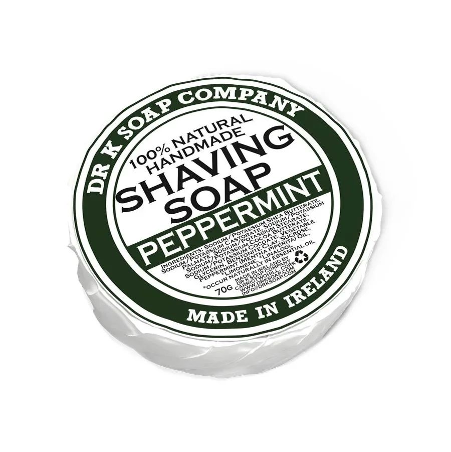 Dr K Soap Mydlo na holenie Shaving Soap Peppermint, 70 g