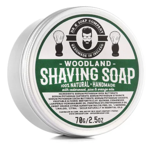 Dr K Soap Mydlo na holenie Shaving Soap Woodland, 70g