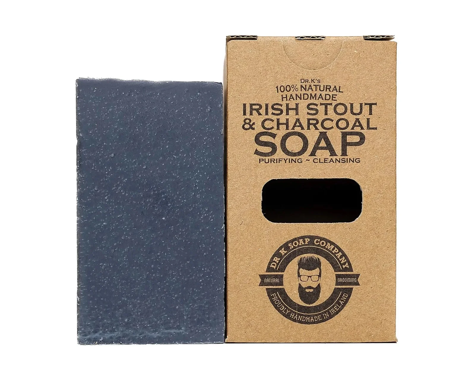 Dr K Soap Mydlo na telo Irish Stout & Charcoal Body Soap