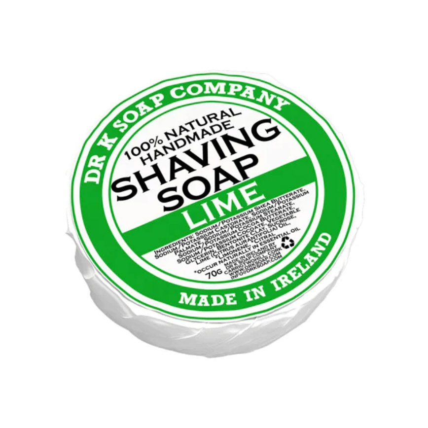 Dr K Soap Mydlo na holenie Shaving Soap Lime, 70 g