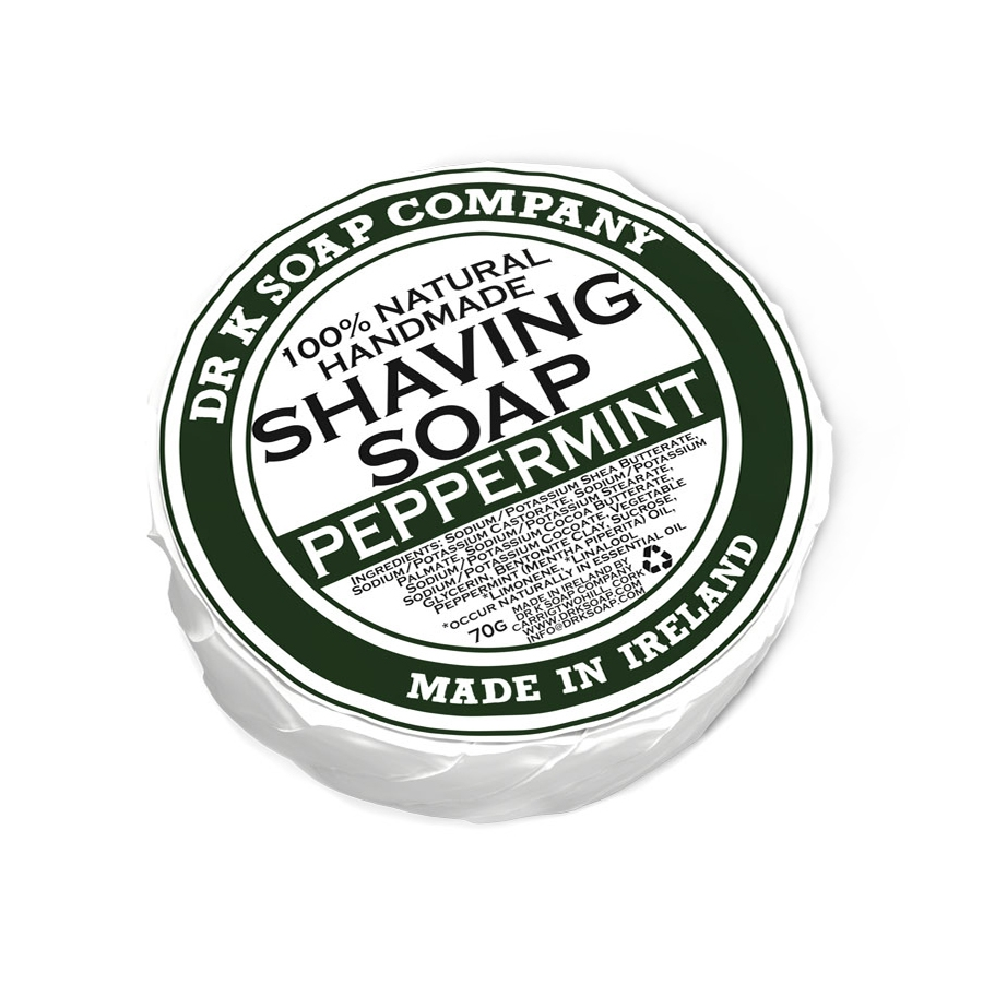 Dr K Soap Mydlo na holenie Shaving Soap Peppermint, 70 g