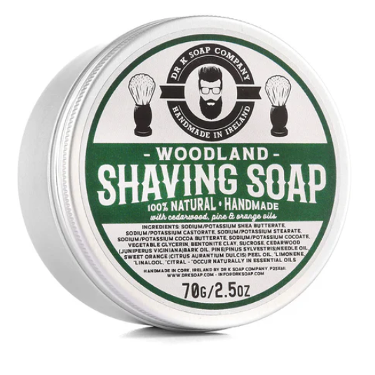 Dr K Soap Mydlo na holenie Shaving Soap Woodland, 70g