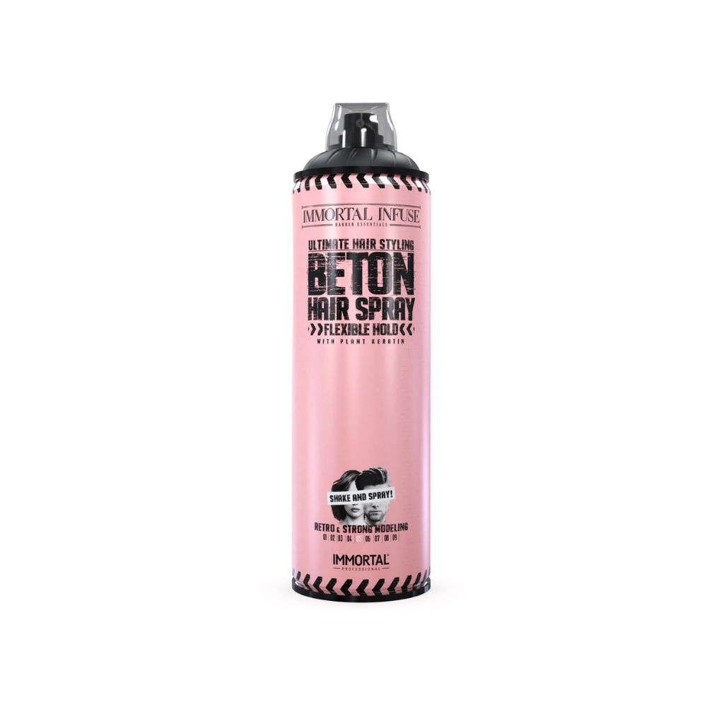 Immortal Fixačný sprej na vlasy Beton Flexible Hold, 500 ml