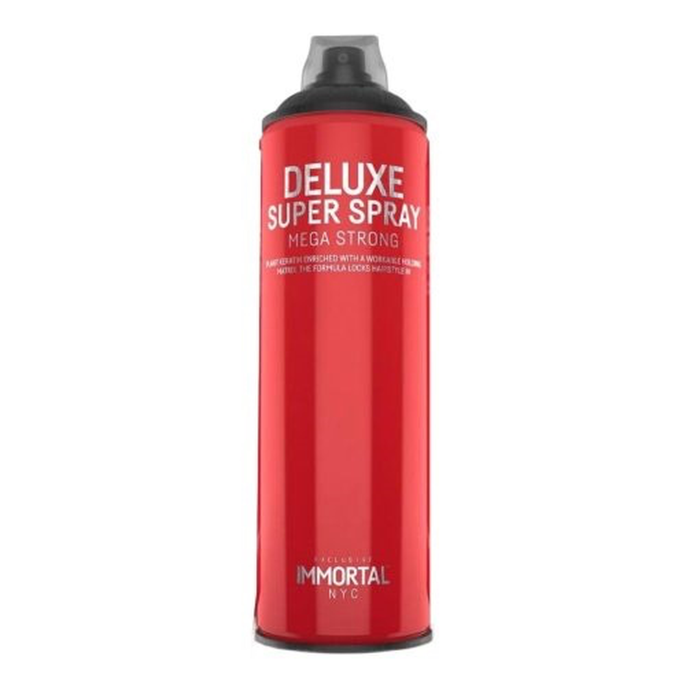 Immortal Fixačný sprej na vlasy Deluxe Super spray mega strong, 500 ml