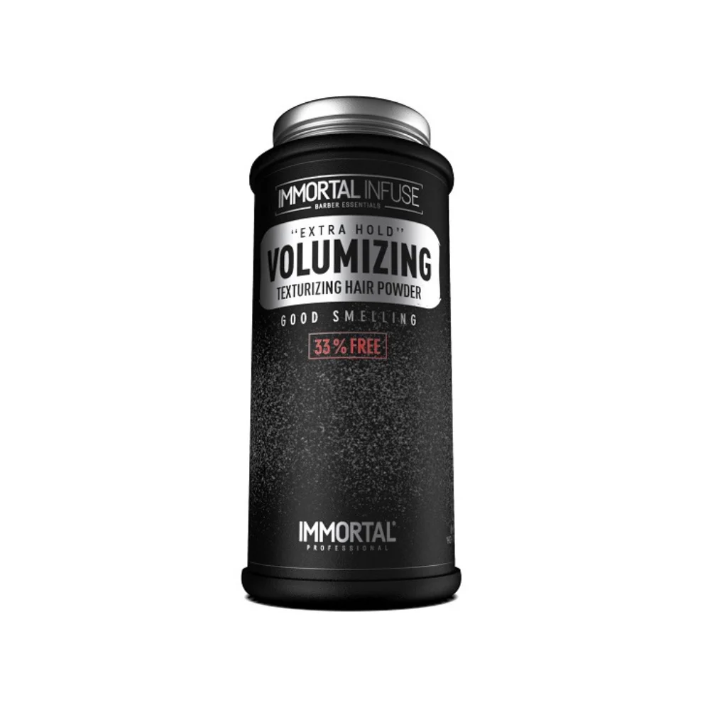 Immortal Púder na vlasy Volumizing Powder extra hold (Black), 30 g