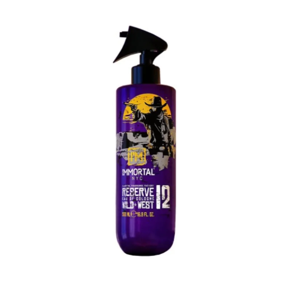 Immortal Kolínska voda Wild West Eau De Cologne, 500 ml