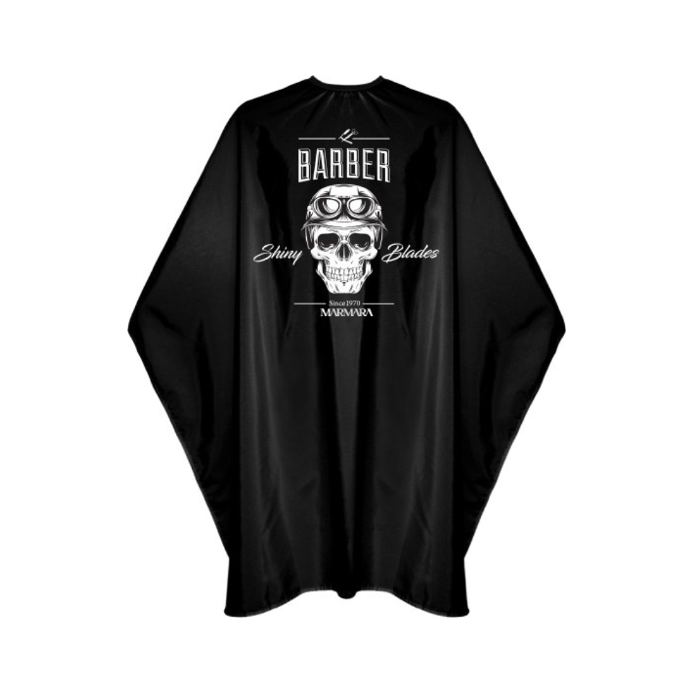 Marmara Barber Pláštenka černa Barber Cape Black Skull