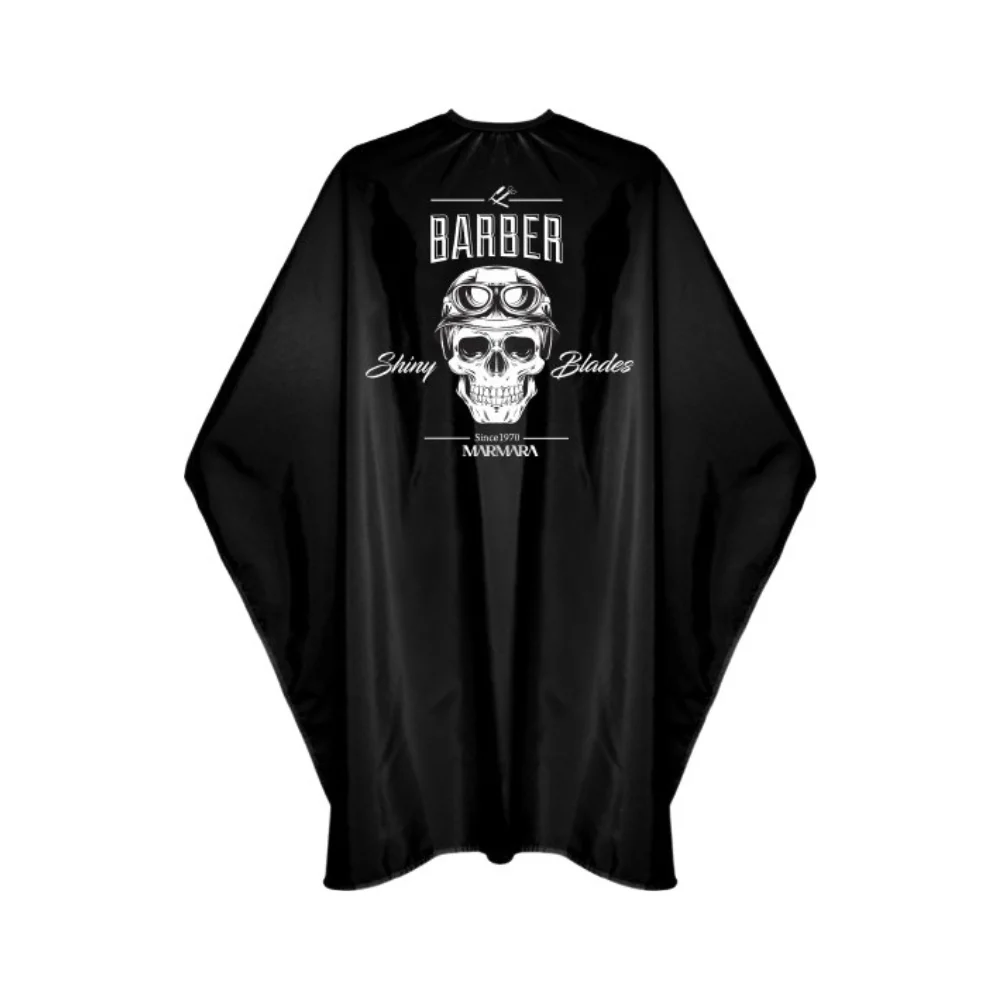 Marmara Barber Pláštenka černa Barber Cape Black Skull