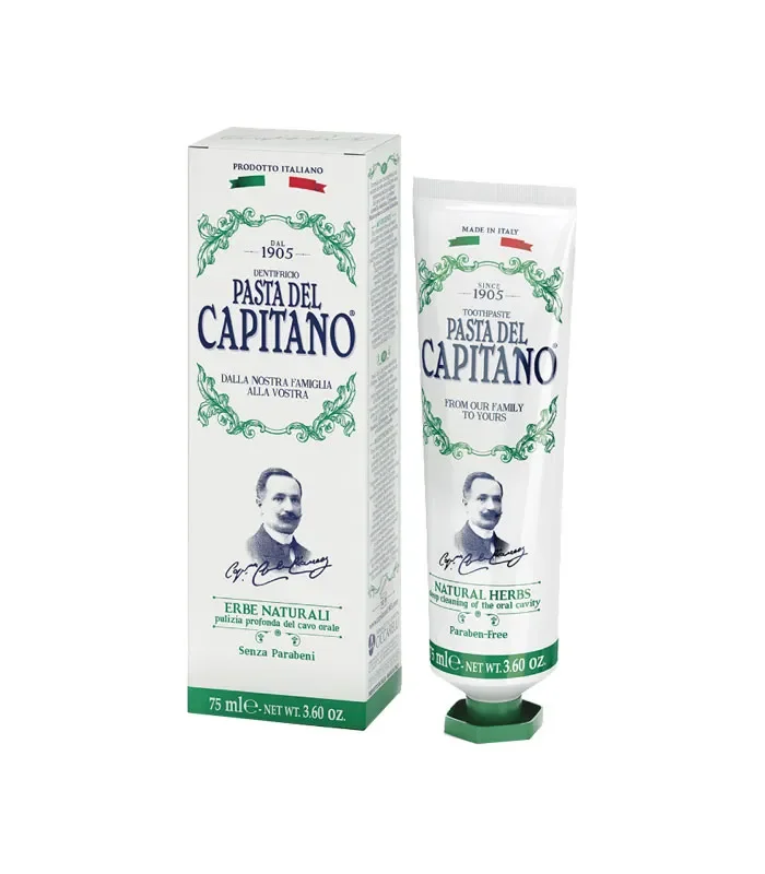 0374F02 Pasta Del Capitano 1905 zubná pasta Natural Herbs 75 ml.