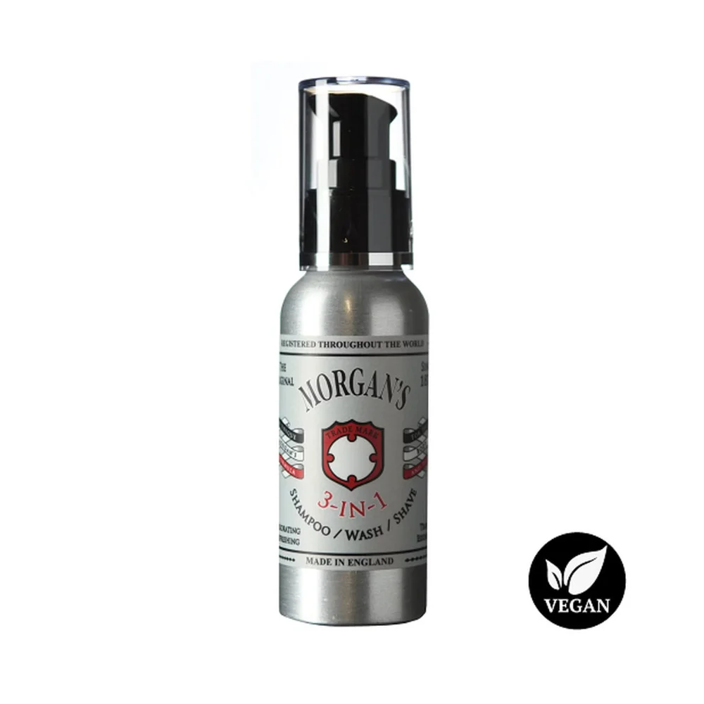 Morgan's Šampón, umývanie, holenie, 3in1 Shampoo, Wash, Shave, 100 ml