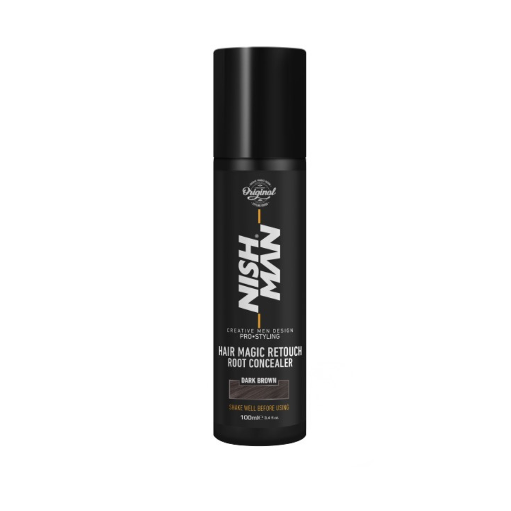 Nishman korektor farby na vlasy Root Concealer Dark Brown 100ml