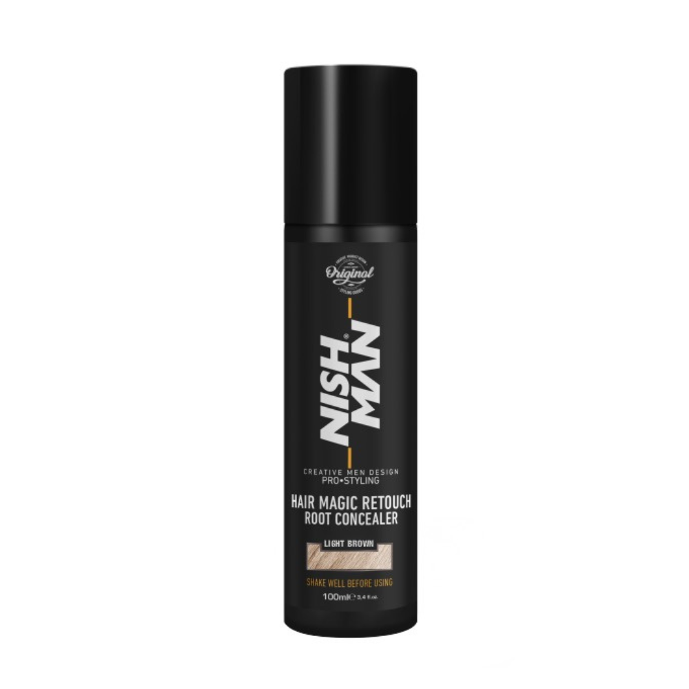 Nishman korektor farby na vlasy Root Concealer Light Brown 100ml