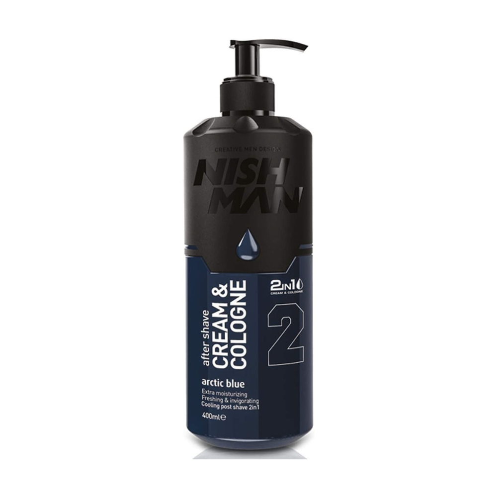 Nishman krém a kolínska voda po holení 2v1 Arctic Blue 200ml
