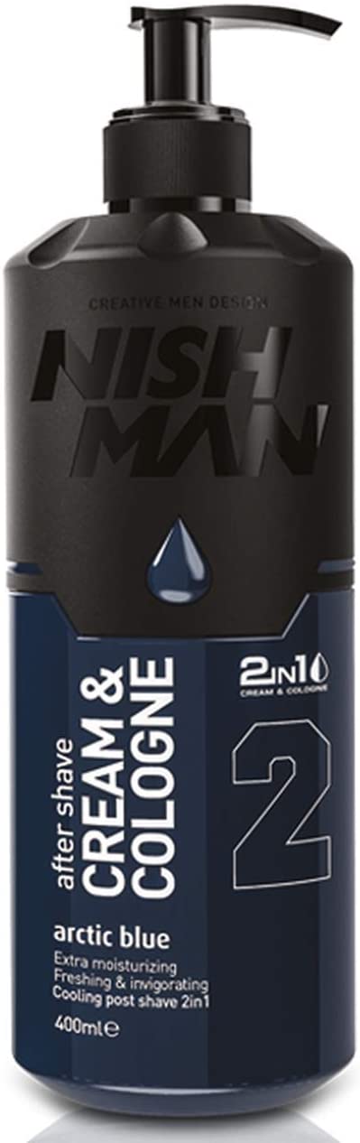 Nishman krém a kolínska voda po holení 2v1 Arctic Blue 400ml