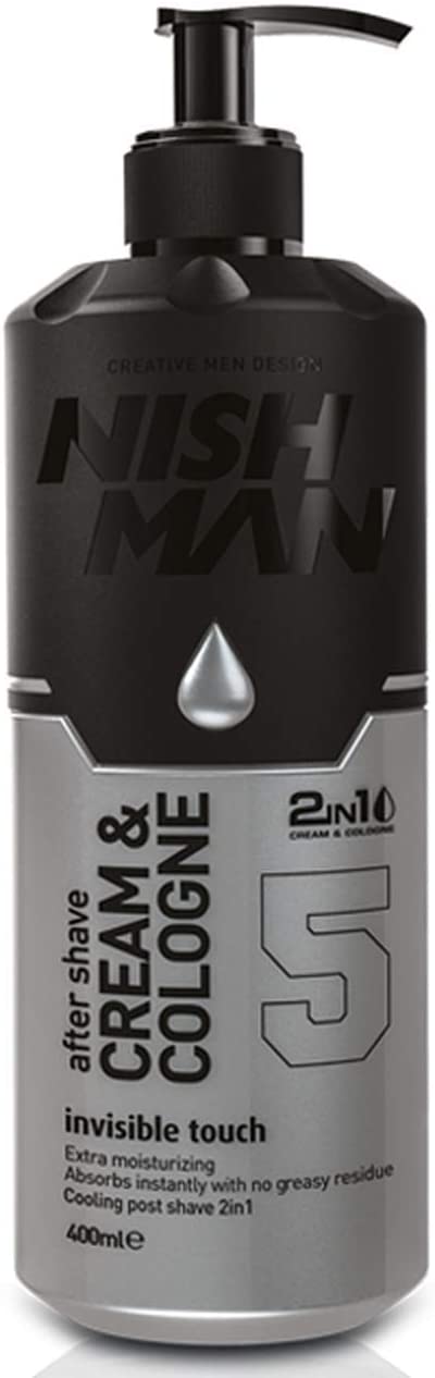 Nishman krém a kolínska voda po holení 2v1 Invisible Touch 400ml