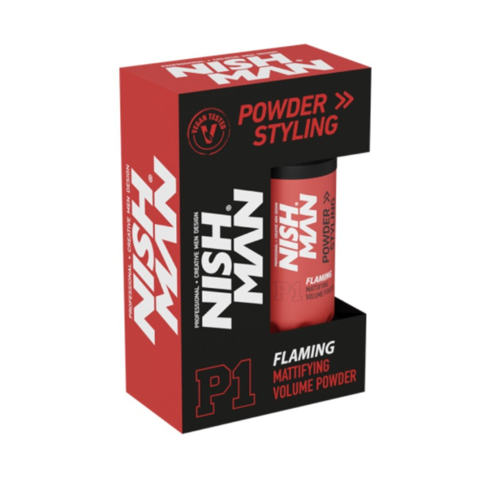 Nishman Práškový vosk na úpravu vlasov Powder Hair Styling Wax P1 Flaming 20 g
