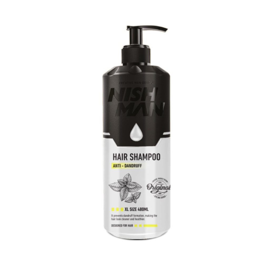 Nishman Šampón proti lupinám Anti Dandruff Hair Shampoo 480 ml.