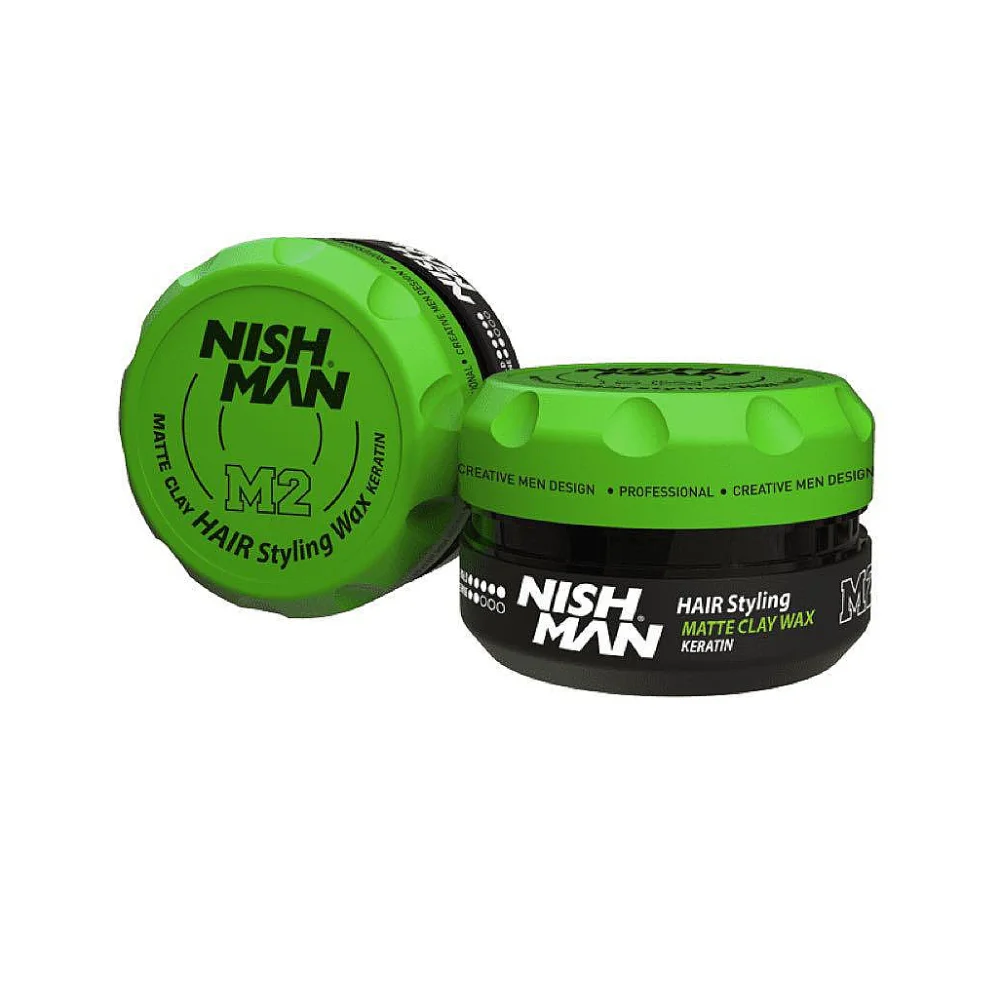 Nishman matná hlina na vlasy s keratínom Matte Clay Keratin M2 100g