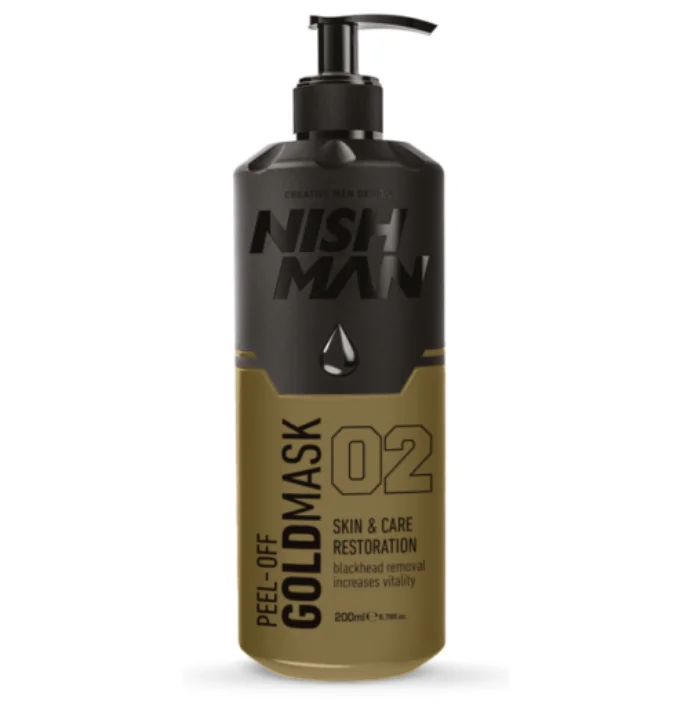 Nishman pleťová maska Black Peel off Mask Gold 200ml