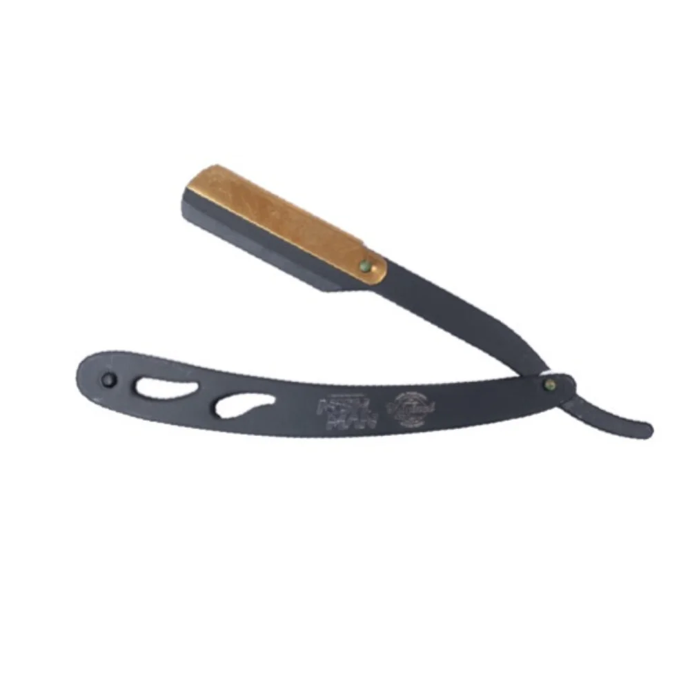 Nishman holiaci strojček Stainless Steel Straight Razor Black/Gold