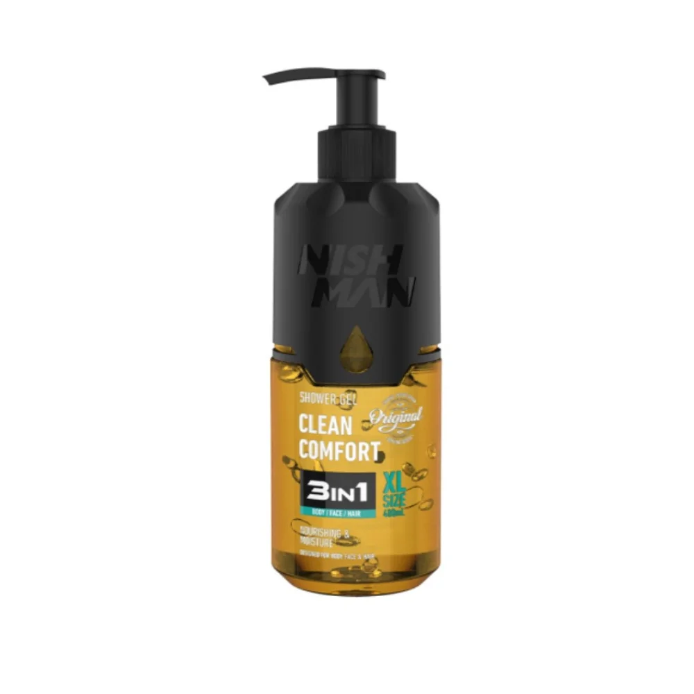 Nishman Sprchový gél Shower Gel 3in1 Clean Comfort 480 ml.