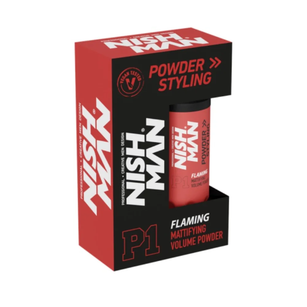 Nishman Práškový vosk na úpravu vlasov Powder Hair Styling Wax P1 Flaming 20 g