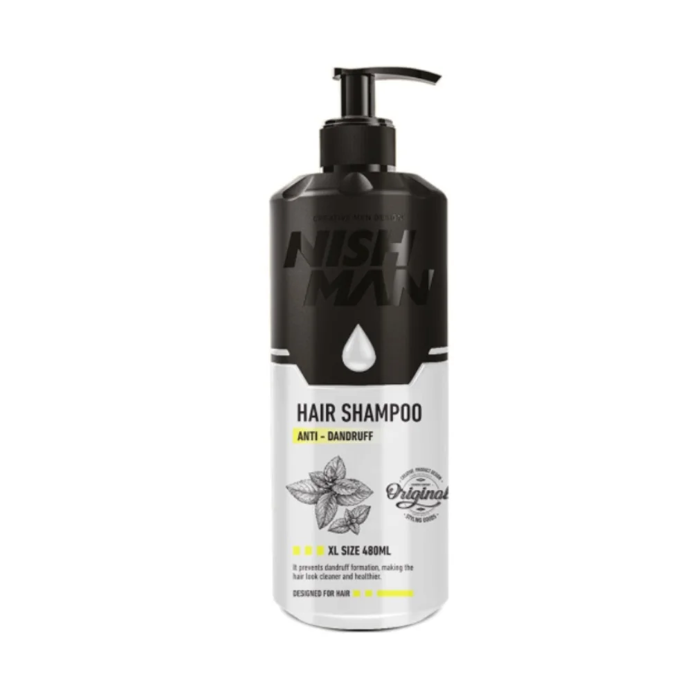 Nishman Šampón proti lupinám Anti Dandruff Hair Shampoo 480 ml.