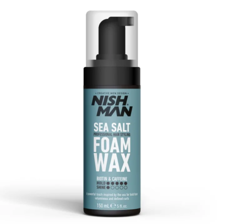 Nishman penový vosk na vlasy Sea Salt Foam Wax 150ml