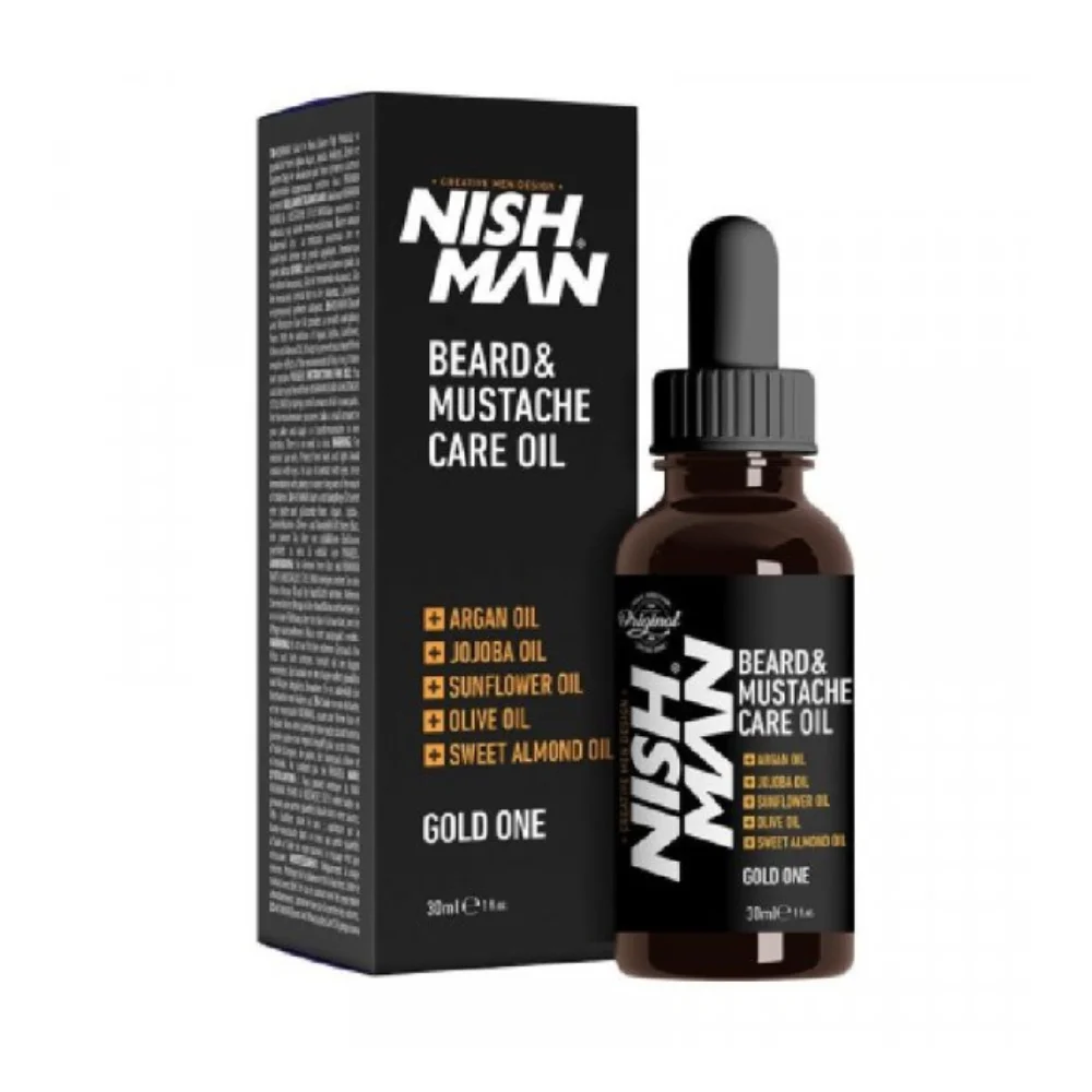 Nishman olej na bradu a fúzy Beard & Mustache Care Oil Gold One 30ml