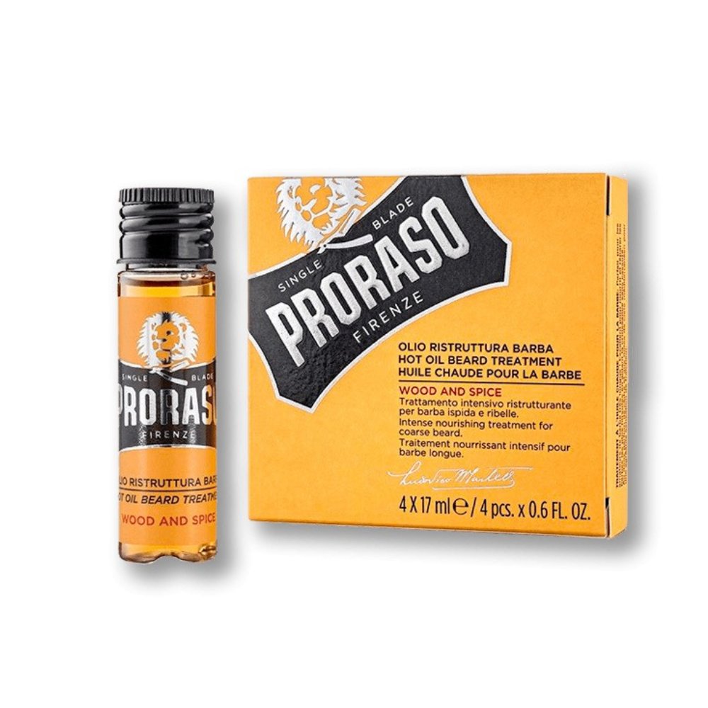 Proraso horúci olej na bradu Hot Oil Beard Treatment 4×17ml