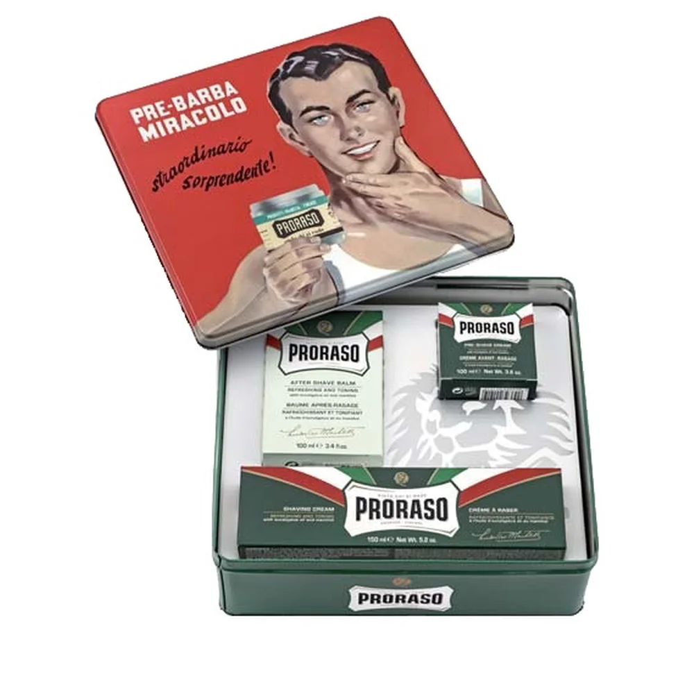 Proraso darčeková sada na holenie Gino (krém pred holením, krém na holenie, balzam po holení)