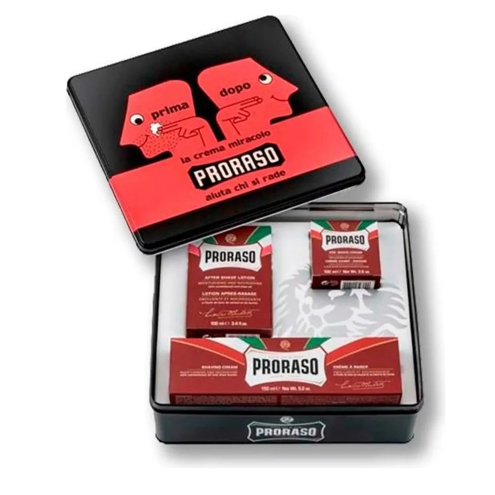 Proraso darčeková sada na holenie Primadopo (krém pred holením, krém na holenie, balzam po holení)