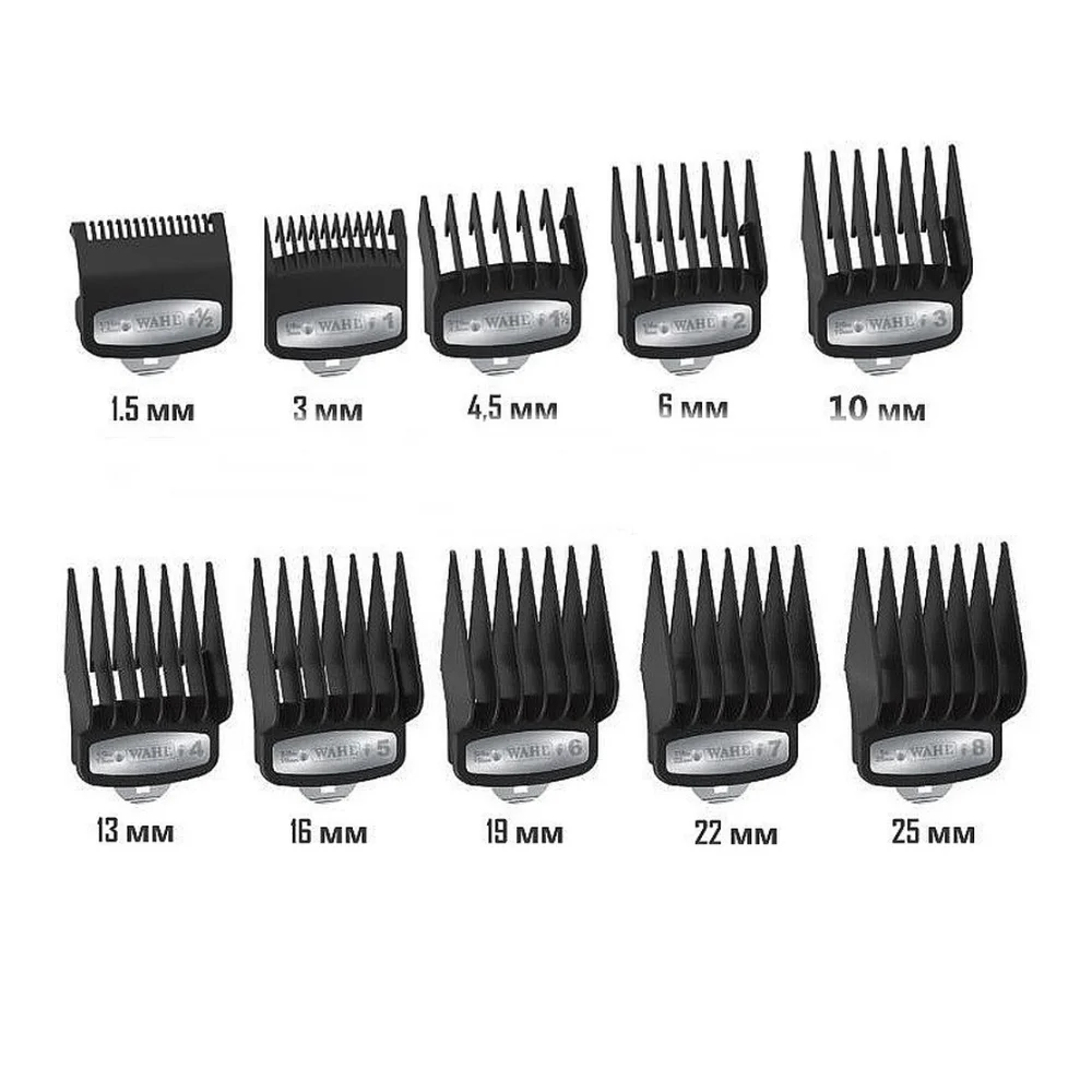 Wahl súprava hrebeňov 1,5-25mm